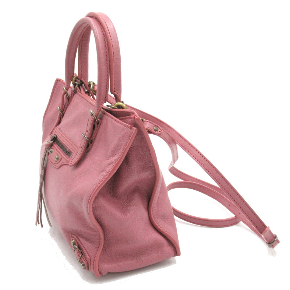 Balenciaga Paper Bag Mini 2way Shoulder Bag Pink View 3